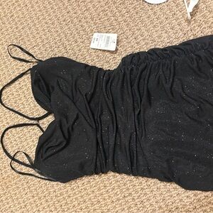 Windsor Black Sparkle Mini Dress